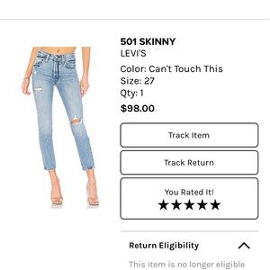501 skinny Levis
